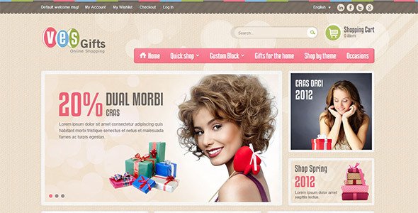 Ves Gift - Responsive Magento Theme Shopping