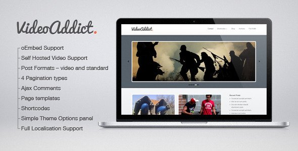VideoAddict - Wordpress Video Theme Creative