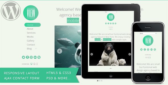 View - 2 in 1 WordPress Responsive Themes Creative