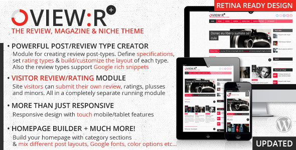View:r, visitor/author review magazine niche theme WordPress