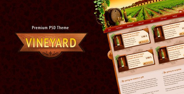 Vineyard - premium PSD Retail