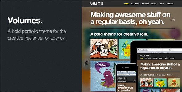 Volumes: Responsive Portfolio WordPress Theme Creative