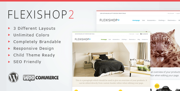 WP Flexishop 2 - A Flexible WooCommerce Theme WordPress eCommerce