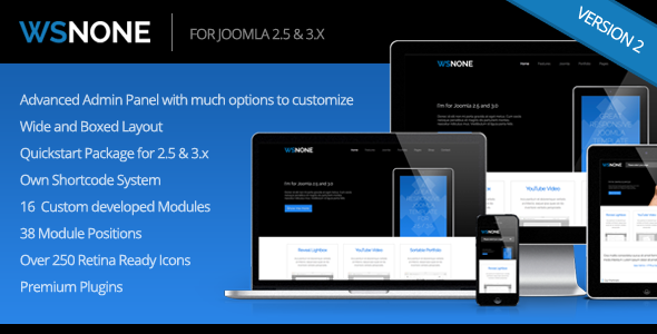WS-None | Responsive & Clean Joomla Template
