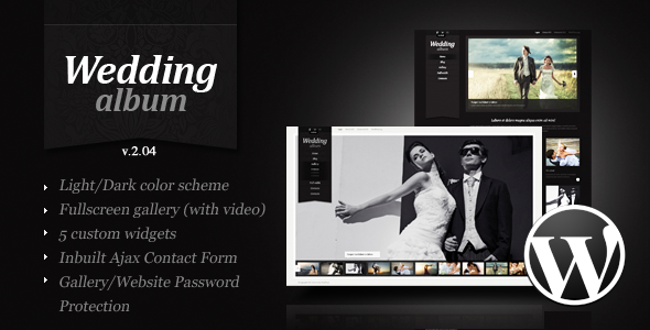 Wedding Album Premium Wordpress Theme Creative