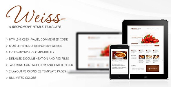 Weiss - Responsive HTML5 Template Corporate