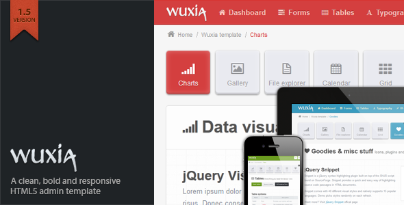 Wuxia Responsive Admin Template AdminTemplates