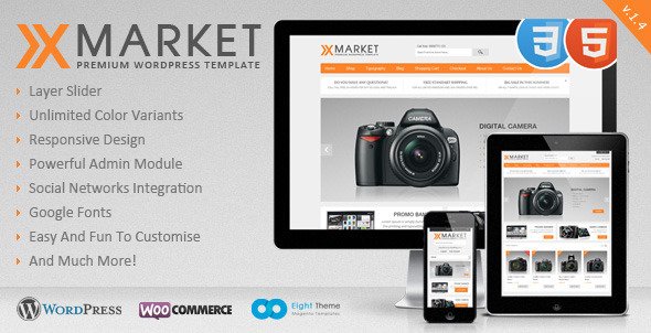 XMarket - Responsive WordPress E-Commerce Theme eCommerce