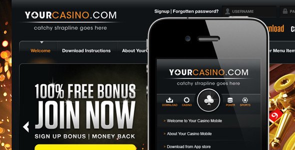Your Casino PSD Creative