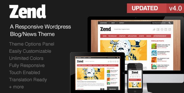 Zend - Responsive Blog/Magazine Wordpress theme Blog/Magazine