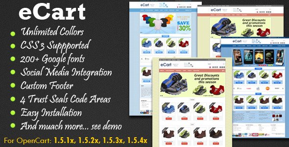 eCart - Premium OpenCart Theme Miscellaneous