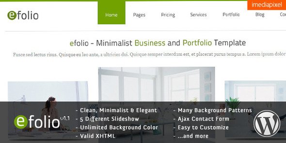 efolio - Business and Portfolio Wordpress Theme Corporate