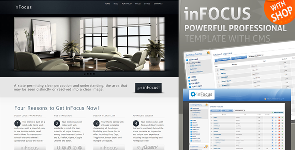 inFocus - Powerful Professional Template w/ E-Shop