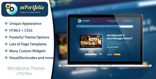 mPortfolio - A portfolio WordPress theme Creative