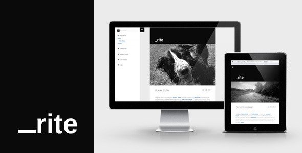 _rite : Minimal, Responsive, Blog WordPress Blog/Magazine