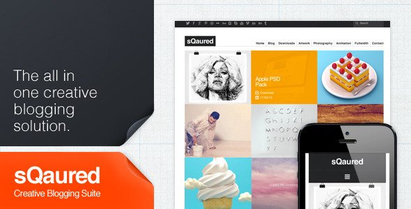 sQuared - Creative Blogging Suite WordPress Creative