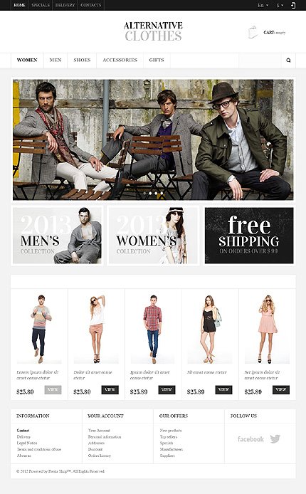 Alternative Clothes Responsive Store TMT