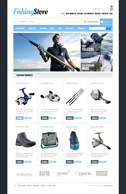 Fishing Store Zen Cart  TMT