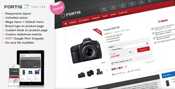 Fortis - Responsive OpenCart Theme