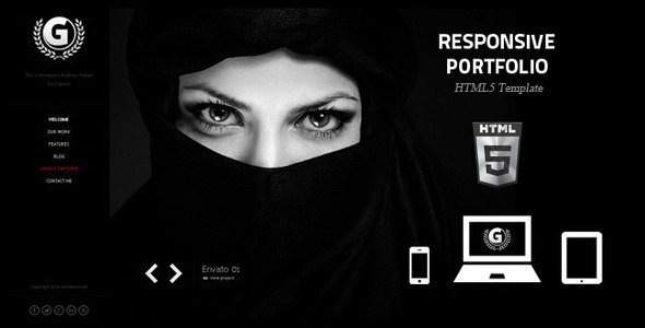 G - Responsive Portfolio HTML5 Website Template