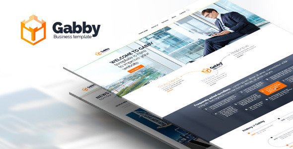 Gabby - PSD website. Desktop and Mobile version