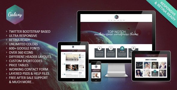 Galaxy - Creative Portfolio Website Template