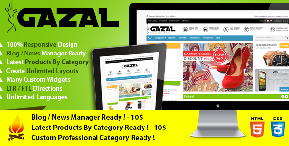 Gazal - Premium Opencart Theme
OpenCart