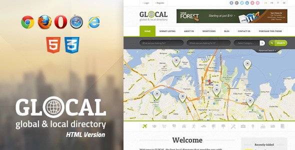 Glocal - Responsive Directory Template