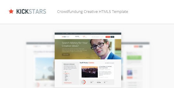 Kickstars - Crowdfunding HTML5 Template