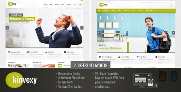 Kinvexy - Responsive Multipurpose Template