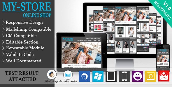 MyStore - Responsive E-commerce Email Template