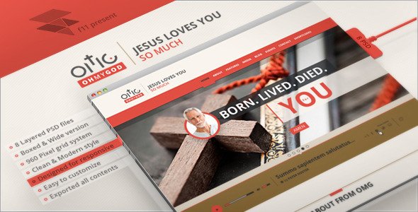 OMG - Religion Style PSD Single Page
