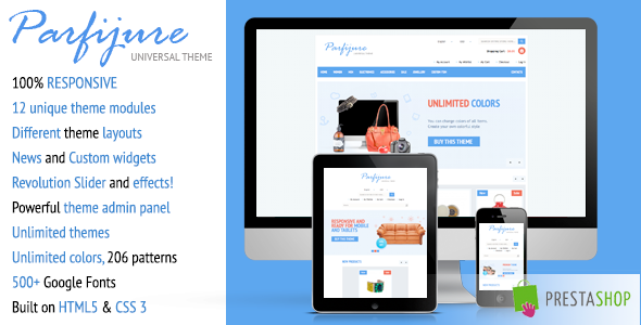 Parfijure – Premium Responsive PrestaShop theme!