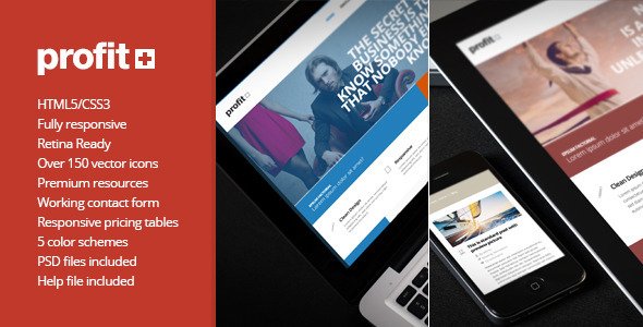 Profit+ Responsive Multipurpose HTML5 Template