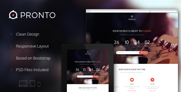Pronto - Multipurpose Coming Soon Page