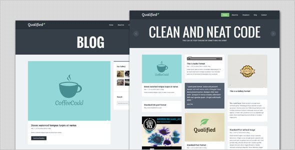 Qualified - Blog and Portfolio WordPress Theme