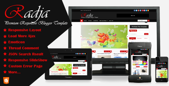 Radja - Responsive Blogger Template