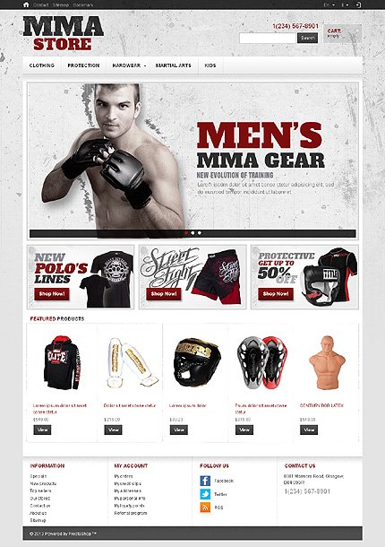 Responsive Martial Arts Store TMT