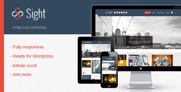 Sight - Blogging Infinite Responsive HTML Template