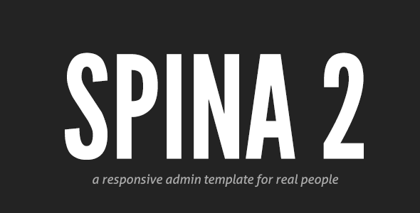 Spina 2 - Responsive Admin Template