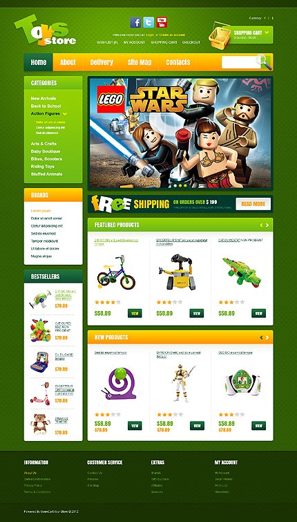 Toys for Happy Childhood OpenCart  TMT