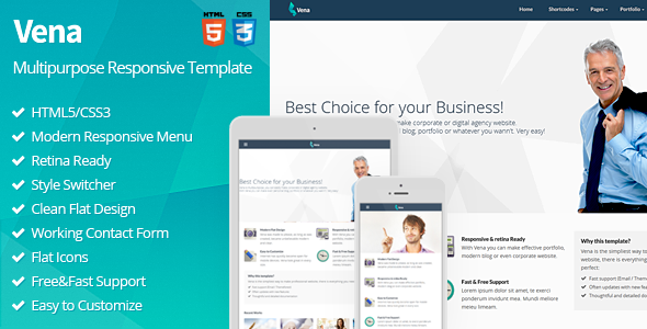 Vena - Multipurpose Responsive Template