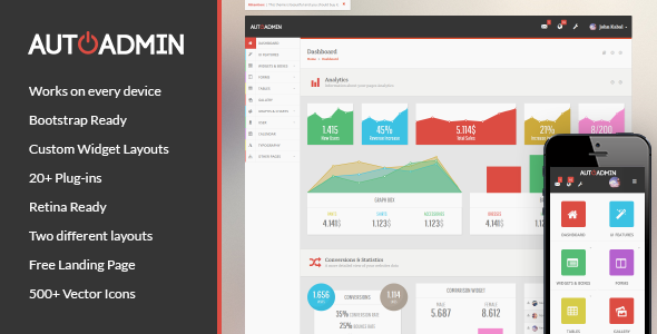 Auto Admin - Premium Responsive Admin Template