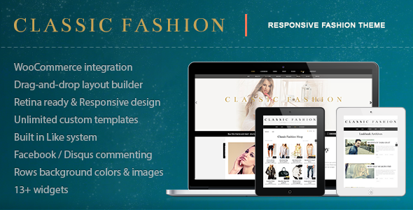 Classic Fashion - Stylish Fashion Shop Theme