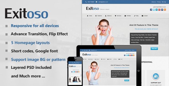 Exitoso Multi-Purpose HTML Template