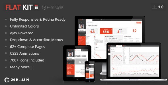 FLAT KIT - Premium Web App Template