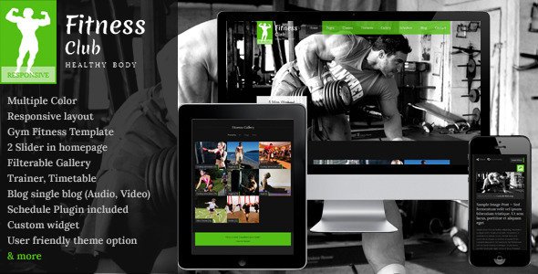 Fitness Club - Responsive Wordpress Theme