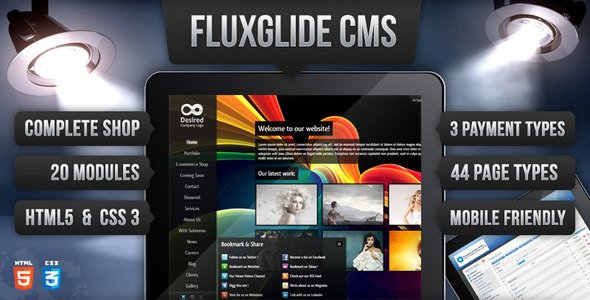 Fluxglide Complete HTML5 Website Template w/ Shop