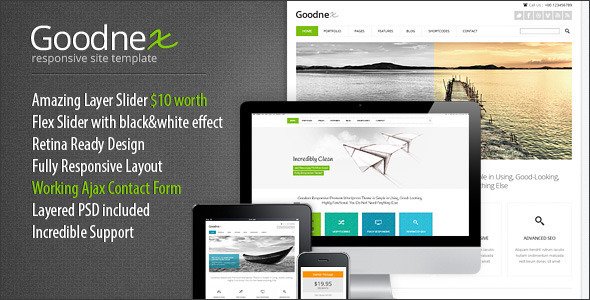 Goodnex Responsive HTML5/CSS3 Site Template