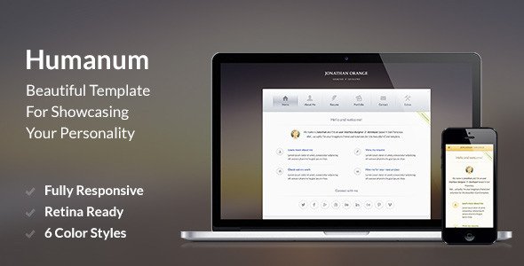 Humanum – Responsive vCard Template
